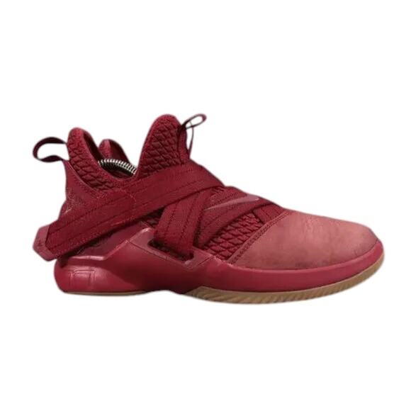 Nike Shoes Youth 6 Sneaker Lebron Soldier 12 Basketball Athletic Team Red Gum GS - Picture 1 of 16